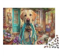 Labrador Retriever 1000 Piezas Stock De Cartas Premium Paquete De Rompecabezas Entusiastas De Jigsaw Senior Difícil Desafío Decoración De Paredes Paquete De Valor 38x26cm/1000pcs