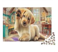 Labrador Retriever 1000 Piezas Stock De Cartas Premium Rompecabezas De Bricolaje Niños Principiantes Desafío Juego Educativo Alivio del Estrés 70x50cm/1000pcs