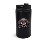 Labrador Retriever - Adorable taza de viaje para cachorros, taza de café aislada, taza portátil