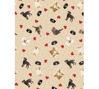 Labrador Retriever Chocolate Yellow Black Lab Dog Theme Lined Notebook: Sketchbook Diary Notes - 100 Pages, Large Journal 8.5 x 11 Inches