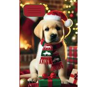 Labrador Retriever: Christmas Style Puppy Dog Composition Notebook, For Adults, Students, Kids