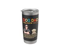Labrador Retriever Dog Dad Definition For Daddy Fathers Day Vaso térmico de acero inoxidable de doble pared