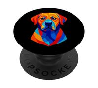 Labrador-Retriever-Dog Raza de Perro Pop-Art Perros PopSockets PopGrip Adhesivo