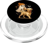 Labrador Retriever Halloween Ghost Walking Labrador Dog PopSockets PopGrip para MagSafe
