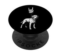 Labrador Retriever Lab Dog, Genial, Retro, Vintage, años 90, Metal Alternativo PopSockets PopGrip Adhesivo