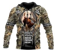 Labrador Retriever Pato Capucha Mujeres Hombres Perro de Caza 3D Impresión Sudadera Manga Larga Pullover Ropa Deportiva Top