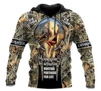 Labrador Retriever Pato Capucha Mujeres Hombres Perro de Caza 3D Impresión Sudadera Manga Larga Pullover Ropa Deportiva Top