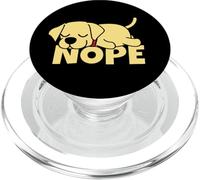Labrador Retriever Perro Perezoso Nope PopSockets PopGrip para MagSafe