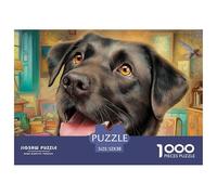 Labrador Retriever Puzzle para Adultos Desafío Mental con Alma De Obra De Arte Excepcional, Diseñado para Adultos Y Niños Desde 14 Años 52x38cm/1000pcs