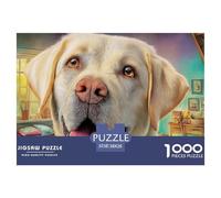 Labrador Retriever Puzzle para Adultos Rompecabezas Desafiante con La Nitidez De La Alta Definición - Un Regalo Navideño Adultos Y Niños Desde 14 Años 38x26cm/1000pcs