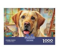 Labrador Retriever Puzzle para Adultos Rompecabezas Imposible Y Lleno De Color Excelencia para El Público Adulto (A Partir De 14 Años) 52x38cm/1000pcs