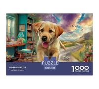 Labrador Retriever Puzzle para Adultos Un Imposible Rompecabezas De Alta Definición - El Regalo Original Y Sorprendente para Esta Navidad, Recomendado Desde 14 Años 52x38cm/1000pcs