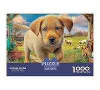 Labrador Retriever Puzzle para Adultos Un Imposible Rompecabezas De Alta Definición - El Regalo Original Y Sorprendente para Esta Navidad, Recomendado Desde 14 Años 70x50cm/1000pcs