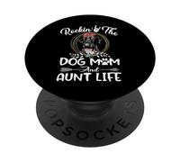 Labrador Retriever Rocking The Dog Mom and Aunt Life PopSockets PopGrip Adhesivo