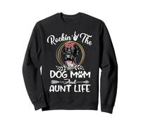 Labrador Retriever Rocking The Dog Mom and Aunt Life Sudadera