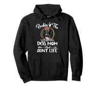 Labrador Retriever Rocking The Dog Mom and Aunt Life Sudadera con Capucha