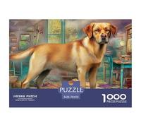 Labrador Retriever Rompecabezas para Adultos La Fusión Entre Arte Y Desafío Extremo - El Regalo Original Que Definirá Tu Navidad, Recomendado para +14 Años 70x50cm/1000pcs