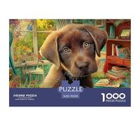 Labrador Retriever Rompecabezas para Adultos La Fusión Entre Arte Y Desafío Extremo - El Regalo Original Que Definirá Tu Navidad, Recomendado para +14 Años 70x50cm/1000pcs