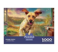 Labrador Retriever Rompecabezas para Adultos La Fusión Entre Arte Y Desafío Extremo - El Regalo Original Que Definirá Tu Navidad, Recomendado para +14 Años 70x50cm/1000pcs
