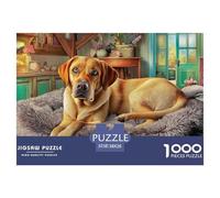 Labrador Retriever Rompecabezas para Adultos Un Desafío Lleno De Color Y Detalle Triunfa Entre Hombres Y Mujeres A Partir De 14 Años 38x26cm/1000pcs