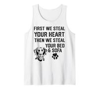 Labrador roba tu corazón roba tu cama y sofá calcetines Camiseta sin Mangas