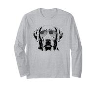 Labrador USA Flag Dog Owner Manga Larga