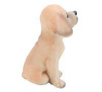 Labrador Yellow Puppy Figurine, Adorable Resina de Adornos de Cachorro Labrador para la Casa