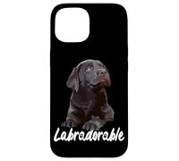Labradorable Chcolate Lab Perro Marrón Labrador Retriever Puppy Carcasa para iPhone 15