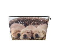 Labradores Cachorros Pequeños Golden Retriever, Bolsa de artículos de tocador Bolsa de Maquillaje Bolsa de cosméticos Bolsa de artículos de tocador de Viaje portátil