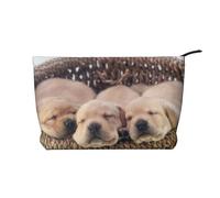 Labradores, Cachorros pequeños, Golden Retriever,Neceser de Pana, Neceser de Maquillaje portátil, Neceser de Viaje
