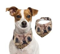 Labradores Cachorros Pequeños Golden Retriever,Pañuelos de algodón para Perros, Bufandas Ajustables para Mascotas,S