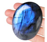 Labradorita Piedra Natural,2.4" Crysta Palm Stone,Labradorita Pulgar Piedras Cristal,Piedras Naturales,Para Meditación Y Yoga,Relajación Y Antiestrés,Chakra Balancing