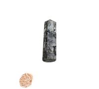 Labradorita Varita Obelisco Jumbo Reiki Cristal Piedra preciosa Generador de energía espiritual Mesa de equilibrio Decoración Con Rose Desert Selenite-Blessfull Healing