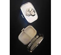 Labradors Head A4 - Pastillero rectangular de metal plateado