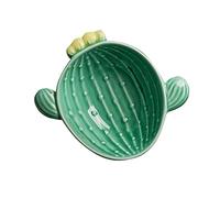 LABRIMP 1 Pc tazón de cerámica fruteros fruteira fruit bowl Vajilla de cerámica cuenco con forma de cactus tazón de arroz cactus tazones verdes organizador de platos de joyas bol de arroz