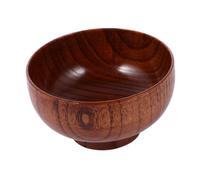 LABRIMP 1 Pieza Tazón de Madera para Arroz y Ensaladas Bowl de Madera Natural para y Verduras para Uso Familiar Resistente y Saludable