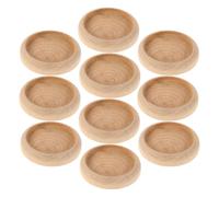 LABRIMP 10 Bases Redondas de Madera para Muñecas en Miniatura, Base Estable y Meticulosamente Elaborada para Productos de Cojín de Aguja, Adecuado para Oficina y Exhibición