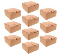 LABRIMP 10 Piezas Caja Pequeña de Papel con Tapa y Lazo para Regalos Cajas para Pastelería Dulces y Chocolate Empaques Decorativos para Bodas Cumpleaños y Fiestas