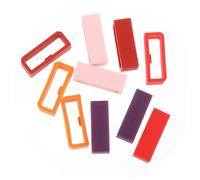 LABRIMP 10 Piezas hebilla de bisel titular de la banda de reloj accesorios de correa de reloj bucle de banda retenedor de correa de reloj guardián de la correa del reloj gel de sílice