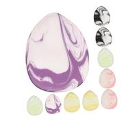 LABRIMP 10 piezas Mini Polvo Suelto Esponja Maquillaje Forma de de Agua Suave y Amigable para Aplicación Seca y Húmeda para Corrector y Ojeras