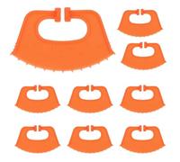 LABRIMP 10 Pinzas Nasales para Destete de Terneros, Clip para Nariz de Vaca de Plástico Resistente, Color Naranja, Herramienta Ligera para Manejo de Ganado en Granjas