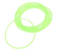 LABRIMP 10 Pulseras Luminosas de Silicona Elástica 2.5mm Color Verde Que Brillan Oscuridad para Fiestas y Eventos, Accesorios Fluorescentes de Gelatina Unisex, Pulseras Decorativas