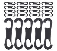 LABRIMP 100 Ganchos de Plástico para Fundas de Asiento de Coche, Gancho Plano Antideslizante para Interior de Vehículo, Accesorio Versátil para Parasoles y Protectores, Paquete de 100