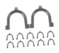 LABRIMP 12 piezas Soporte U Shape para Manguera de Drenaje de Lavadora de Fijación Multi Funcional para Mangueras de Lavadora Diseño y Instalación