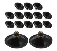 LABRIMP 15 Piezas Ganchos de Succión Grandes con Tornillos Almohadillas de PVC Negras para Vidrio Soportes Adhesivos Resistentes para Montaje y Protección de Muebles