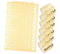 LABRIMP 150piezas Aros para Servilletas Desechables Decorativos y Elegantes para Formales y Reuniones Material Papel Diseño Humanizado Reflectante