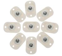 LABRIMP 16 Ruedas Adhesivas para Muebles y Cajas de Plástico Rotación 360° en Acero Inoxidable y Plástico para Movimiento Suave y Silencioso sin Taladro