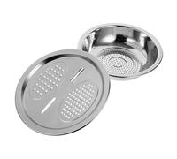 LABRIMP 1Juego Rallador Multifuncional Inoxidable para Arroz para Escurrir Pasta y Verduras Resistente y Duradero