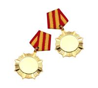 LABRIMP 2 Medallas de Premio Doradas de Metal Diseño de Aliento y Reconocimiento, Ideales para Competencias Deportivas y Eventos Escolares