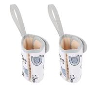 LABRIMP 2 Piezas Bolsa Térmica para Biberón de Ñiño Aislamiento de Oxford, Compacta y Resistente para Excursiones y Cochecito, Funda para Botella de Leche